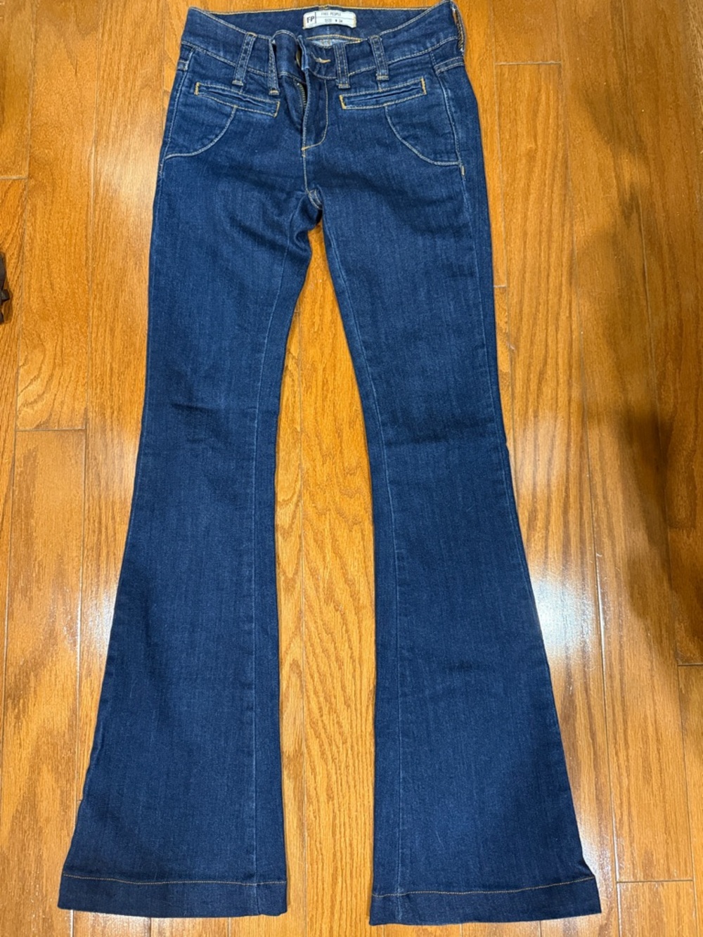 Free People Dark Blue Flare Jeans